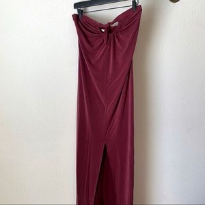 Ella Moss Maroon Maxi Dress
